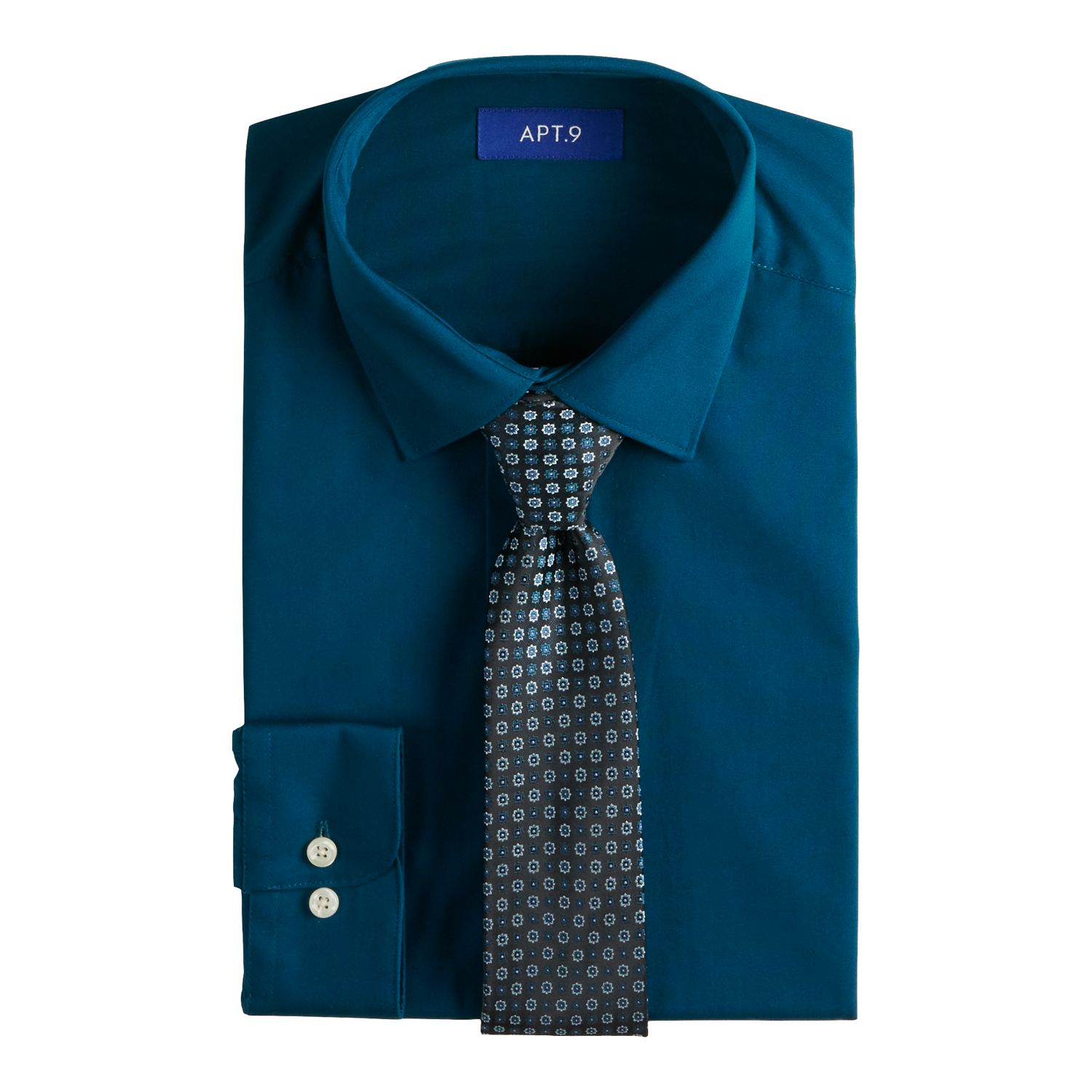 Men's Apt. 9® Slim-Fit Spread-Collar ...